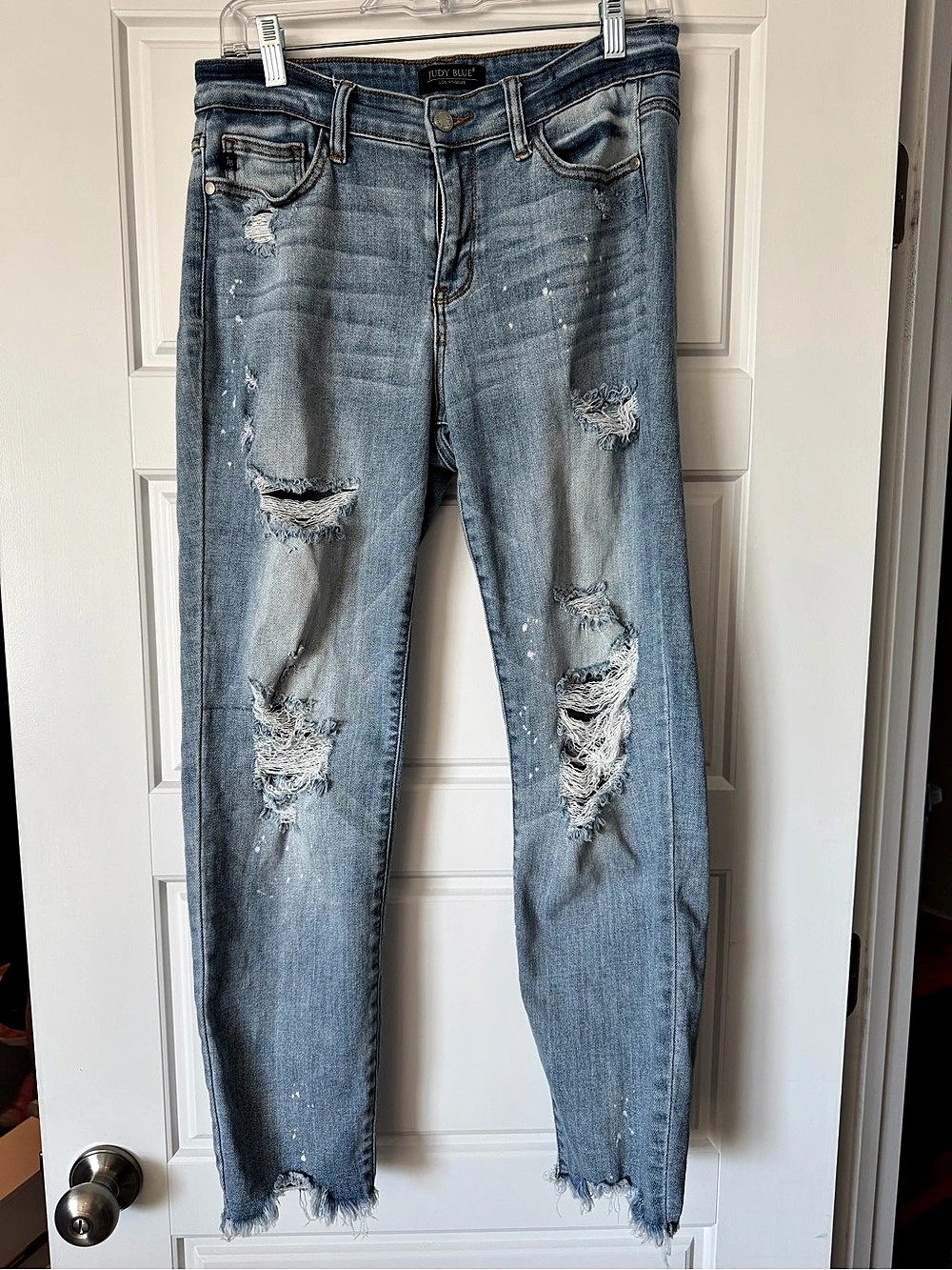 Judy Blue Distressed Boyfriend Fit Jeans